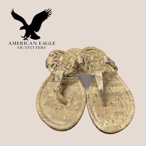 American Eagle Tory Look-Alike Thong Sandals 8 - Picture 2 of 4
